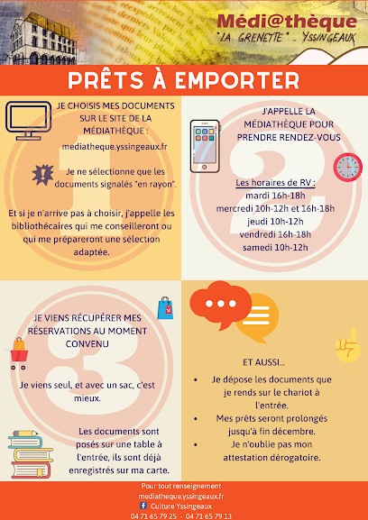 Médiathèque La Grenette, Bibliothèque à Yssingeaux