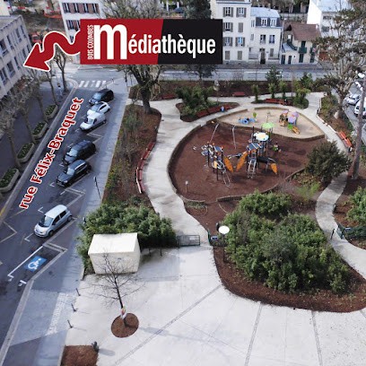 Médiathèque Jean-Monnet, Bibliothèque à Bois-Colombes