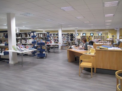 Bibliothèque Eugène Hubert, Bibliothèque à Déols